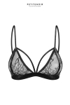Soutien-gorge triangle dentelle et velours Soutien-gorge triangle dentelle et velours