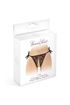 String noir ouvert à nouer Stella - Fashion Secret String noir ouvert à nouer Stella - Fashion Secret