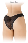 Tanga noir ouvert Ava - Fashion Secret Tanga noir ouvert Ava - Fashion Secret